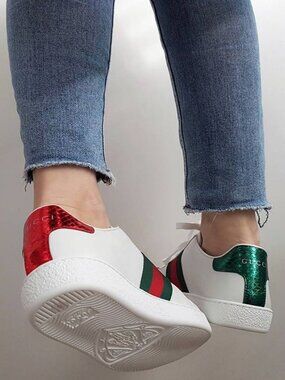 Gucci Ace Low “Heart” Sneakers | Size 37.5